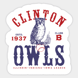 Clinton Owls Sticker